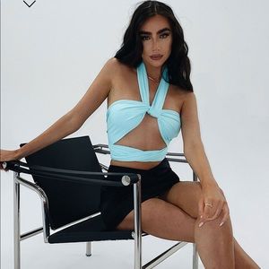 PRINCESS POLLY MIDNIGHT TOP BLUE